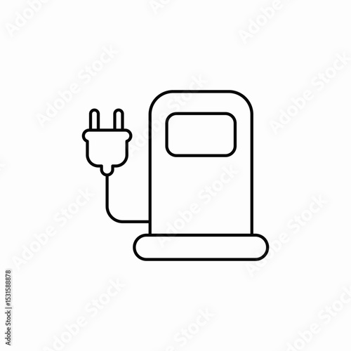 vehicle charge icon sign vector