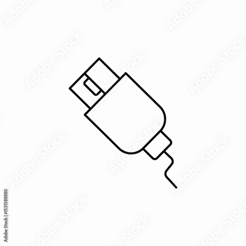 type outlet icon sign vector