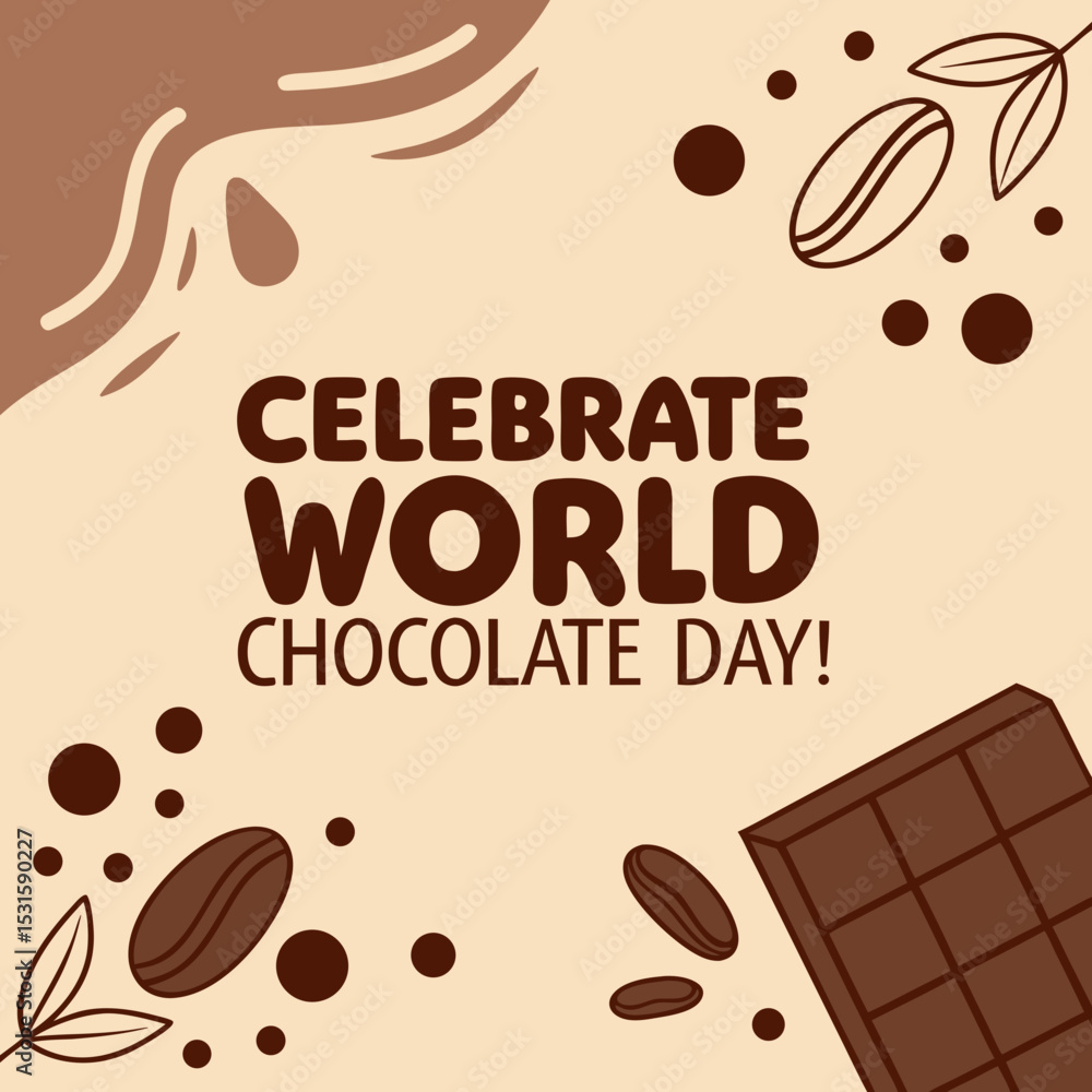 Obraz premium chocolate bar vector illustration