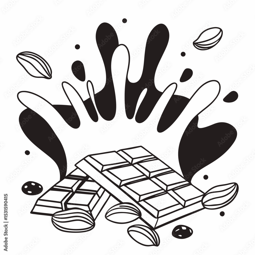 Naklejka premium hand print on white background