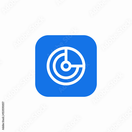 radar spot icon sign vector