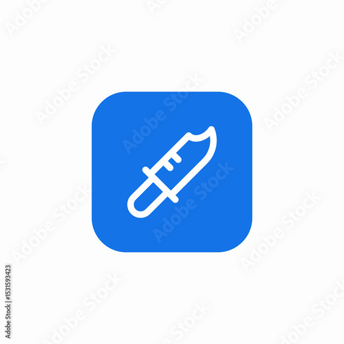sharp weapon icon sign vector