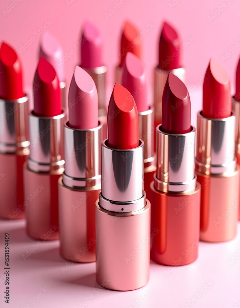 Obraz premium Labiales con distintos tonos en foto de estudio