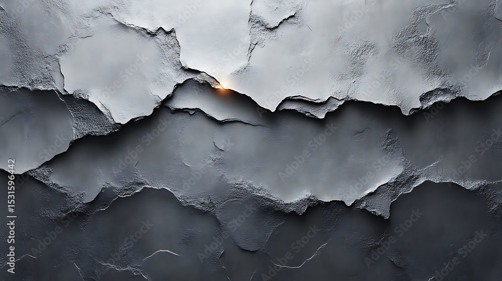 Obraz premium Gray stone wall texture with light