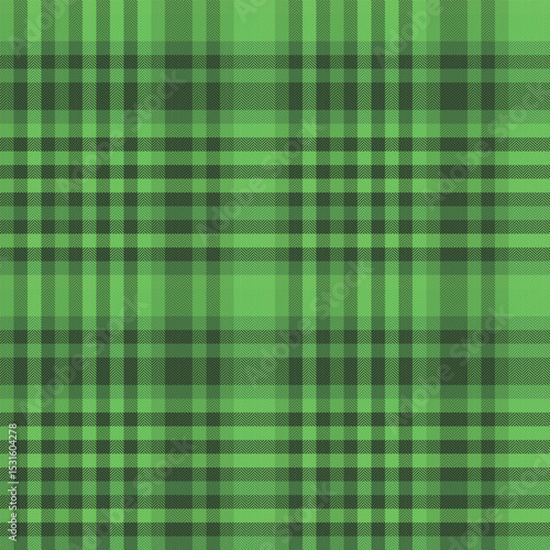 Vibrant green and dark green plaid pattern. Perfect for textile design, website backgrounds, or fashion projects.  This seamless texture evokes feelings of nature, freshness, and style.