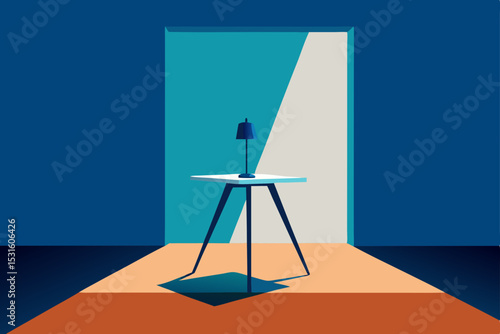 3d render of a scale model on blue background