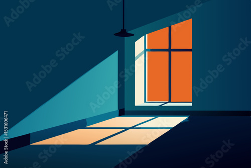 open door to the window