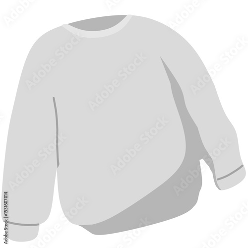 brand sweater with basic gray motif
