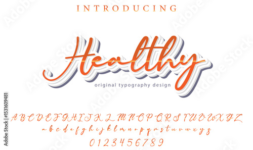 Healthy Font – Stylish Script Typeface with Bold Modern Brush Lettering