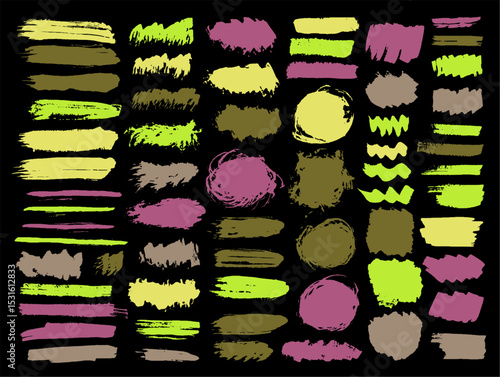 Gouache graffiti daub mega bundle. Freehand inkblot streak fluid elements. Smudge splash sale sticker silhouette batch. Daub watercolor blots drawing.