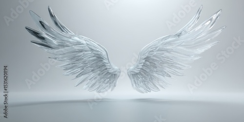 Wallpaper Mural Pair of translucent angel wings (1) Torontodigital.ca