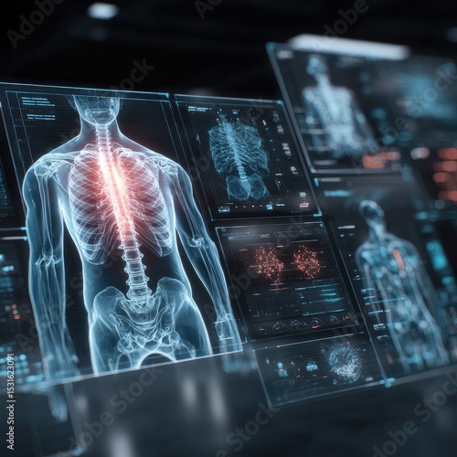 Wallpaper Mural Medical imaging displays of the human spine and torso Torontodigital.ca