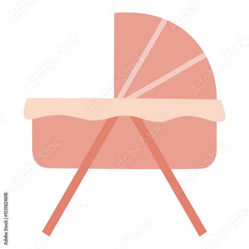Bassinet, cradle, baby bed vector icon