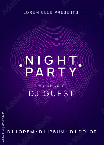 Discotheque Flyer. Psychedelic Audio Invitation. Pink Music Poster. Party Trance Template. Green Sound Set. Electro Cover. Night Club Background. Blue Discotheque Flyer