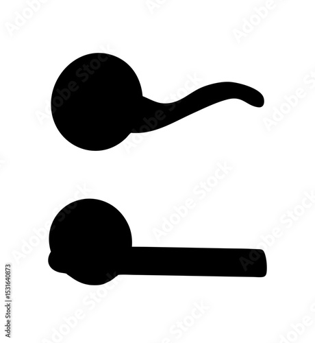 Door handle silhouettes 