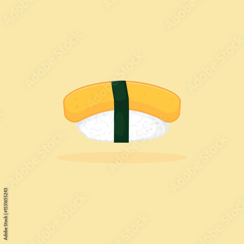 Tamago Sushi vector