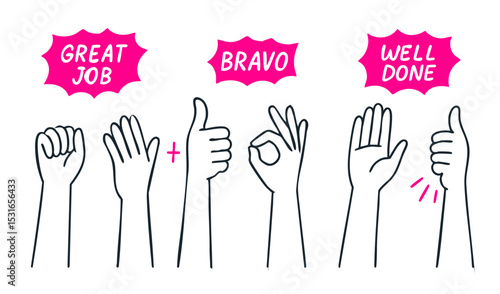 Appreciation and Success Hand Gestures