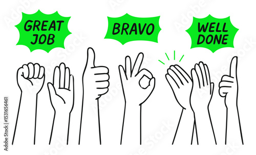 Appreciation and Success Hand Gestures