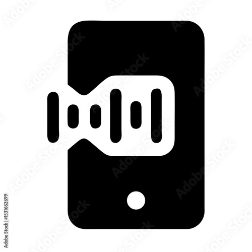 Voice Navigation App Icon With Sound Wave Symbol for Easy Use