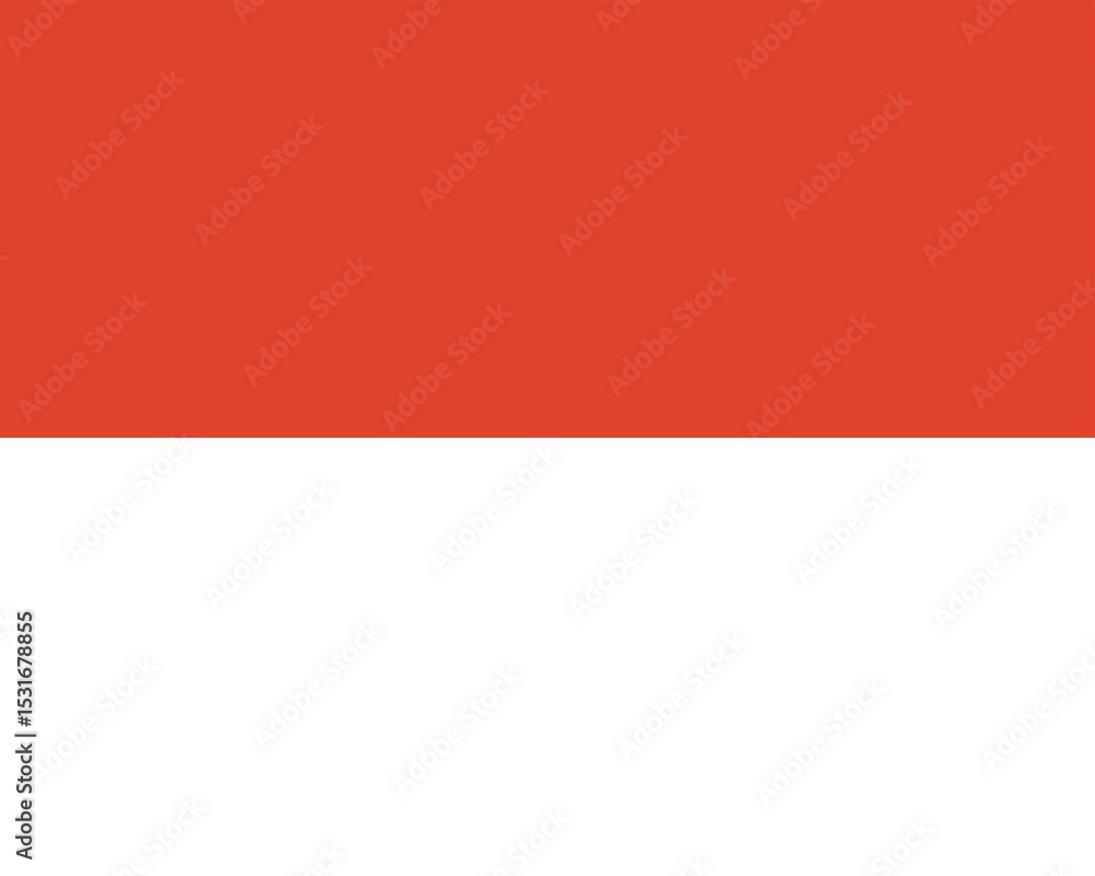 Obraz premium The national flag of Indonesia.