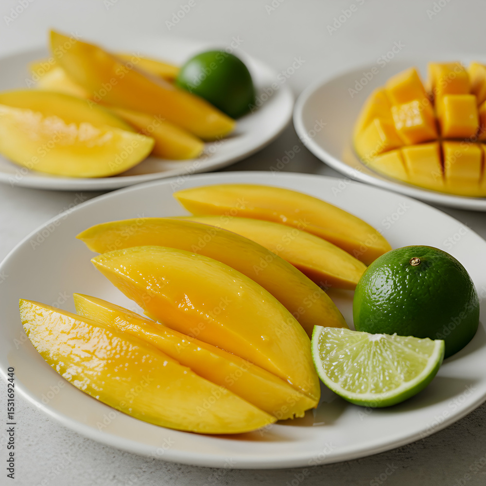 Juicy Mango Slices: A Tropical Delight Juicy Mango Slices: A Tropical Delight