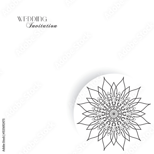 The Gold Mandala Wedding Iinvitation Card