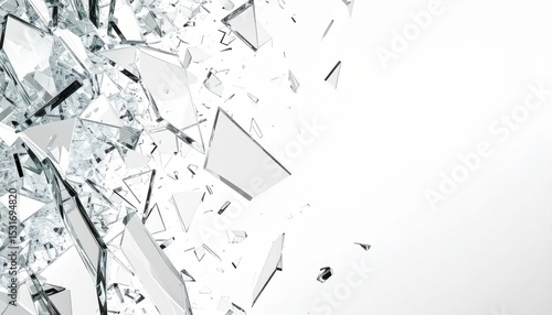 粉々のガラスのテクスチャ