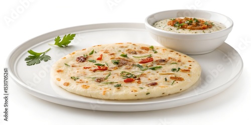 Traditional South Indian Uttapam with Coconut Chutney – Authentic Indian Breakfast