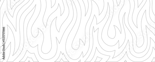 Abstract Fire Background. Abstract flame Background. doodle fire background. Fire outline. Fire flame continue line.