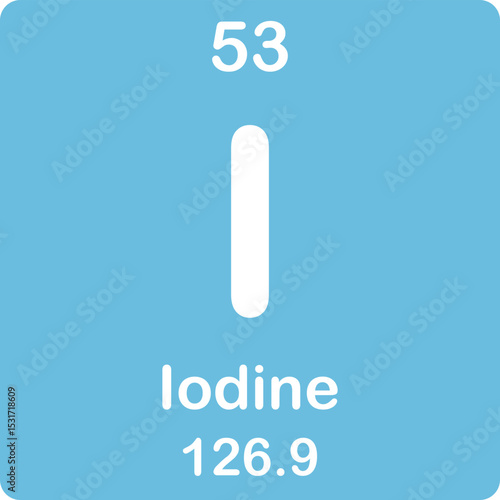 Iodine element of the periodic table