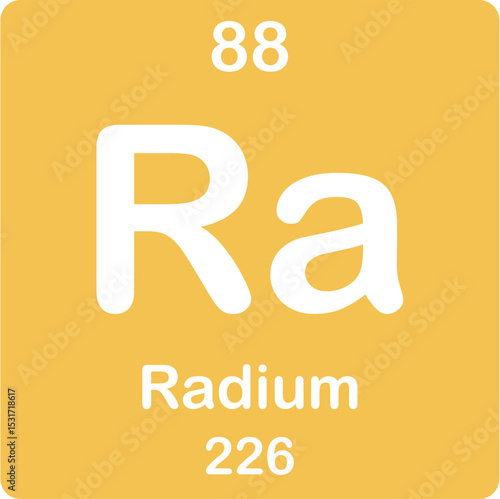 Radium element of the periodic table