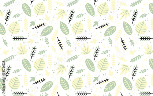 seamless pattern with leaves