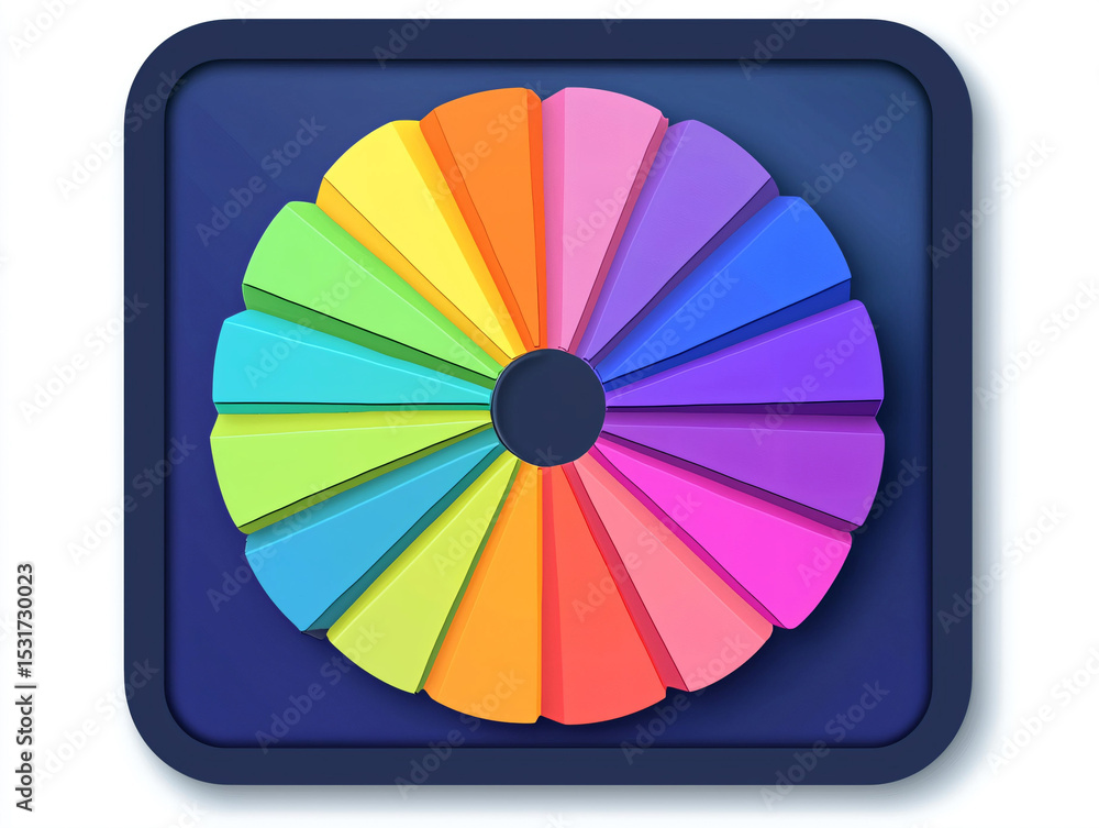 Obraz premium Color Wheel App Icon