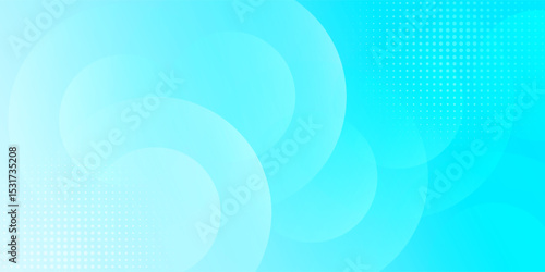 Minimalist banner background, pastel colorful, Light Blue gradations. Circle effect style geometric, abstract background. Vector eps10