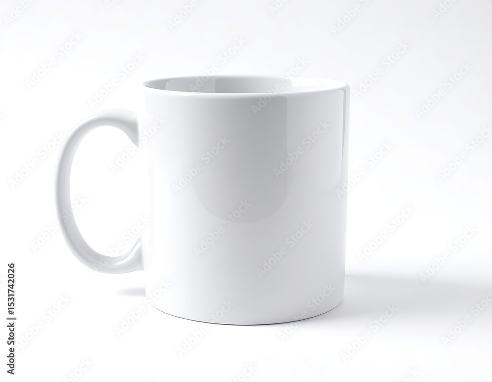 Obraz premium A charming white ceramic mug featuring the heartfelt phrase 