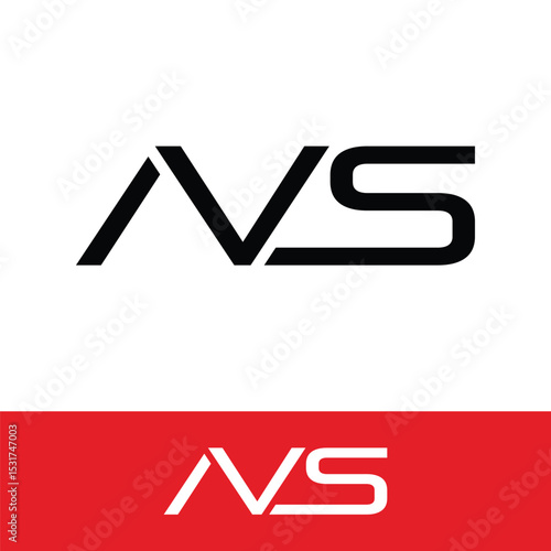 letter AVS modern concept logo design vector template