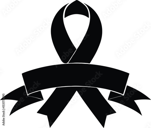 black ribbon with ashura text mourning vector