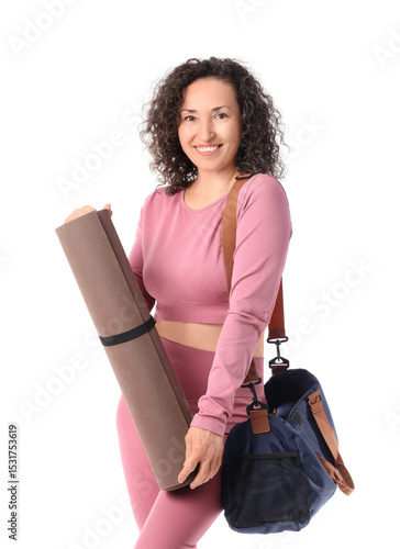 Mature woman with sports ba...