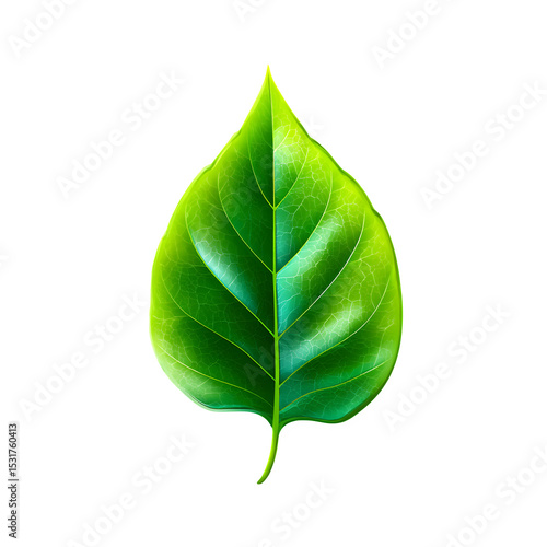 Leaf green icon isolated on transparent background