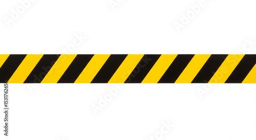 Striking black and yellow striped pattern against a clean white backdrop creating a caution effect.