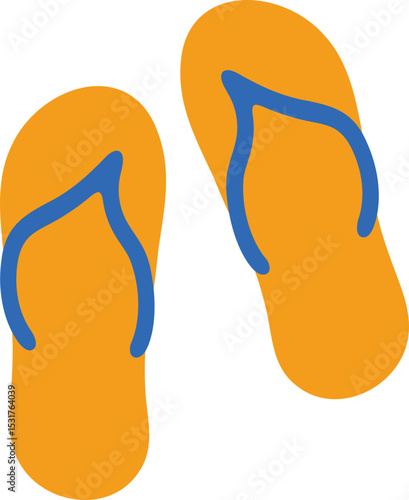 Flip Flops Illustration for Beach Season