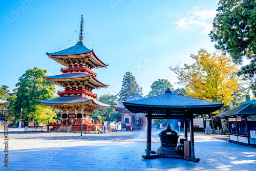 秋の成田山新勝寺　千葉県成田市　Naritasan Shinshoji Temple in autumn. Chiba Pref, Narita City.