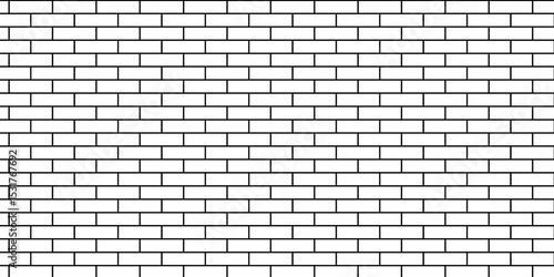 Vector empty stucco masonry pavement floor and wall limestone brickwork concrete texture. Urban white, black line cement rough row wallpaper abstract background.	