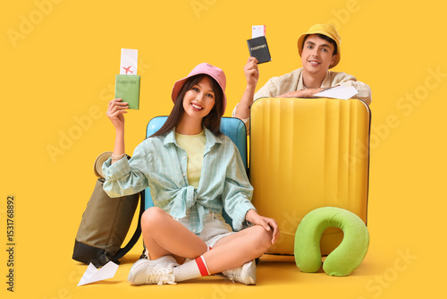 Couple of tourists with pas...