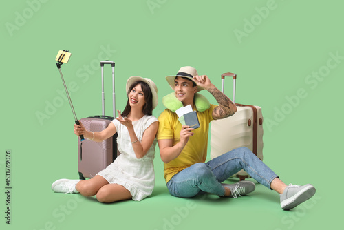 Couple of tourists with pas...