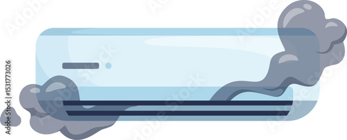 Broken Air Conditioner with Smoke Issue