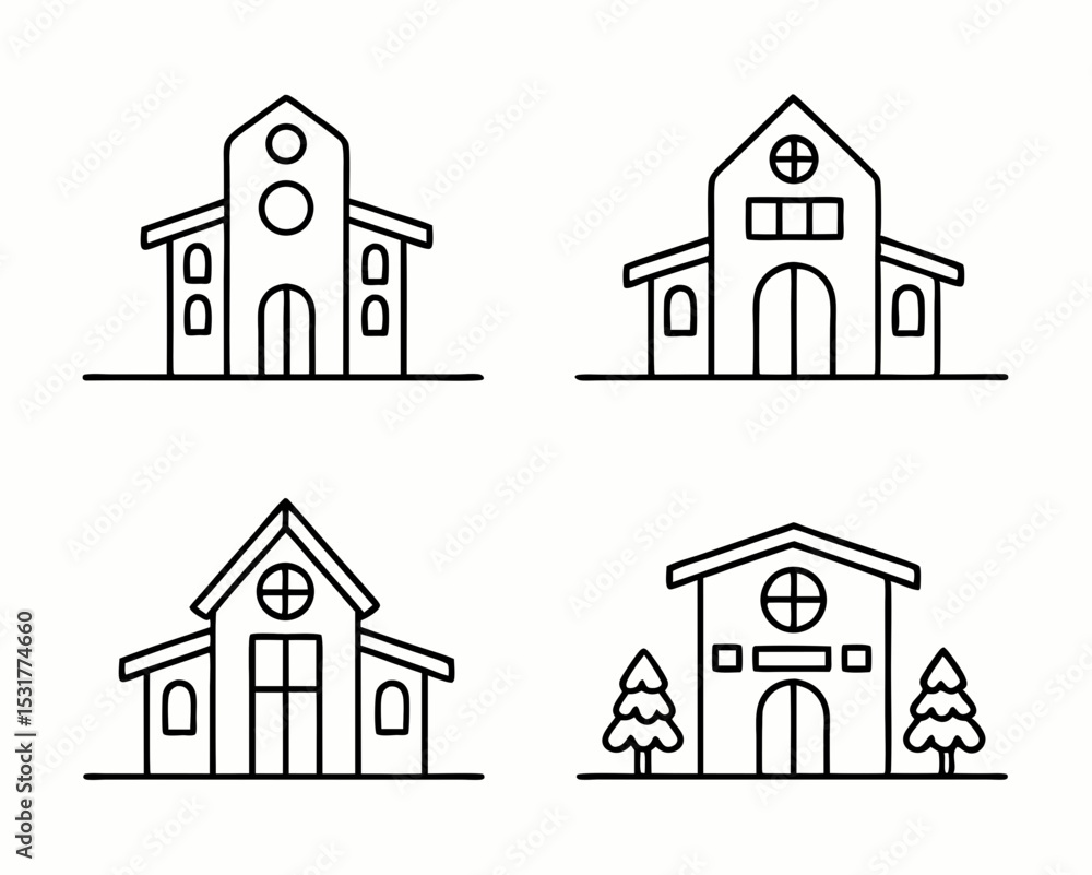 Home outline icons Home outline icons