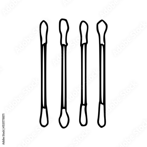 hygiene and healthcare cotton swabs collection