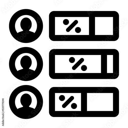 Election Data Percentage Icons