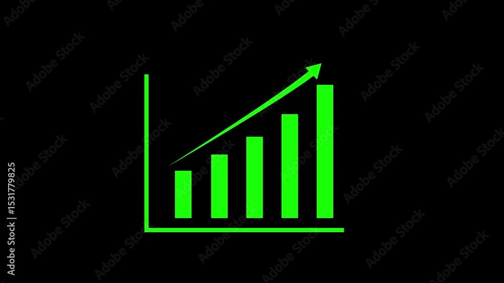Business graph chart with upward trend arrow icon animation, on royal red grid line background. and creating a stunning video.4k video.
Business graph chart with upward trend arrow icon animation, on royal red grid line background. and creating a stunning video.4k video.